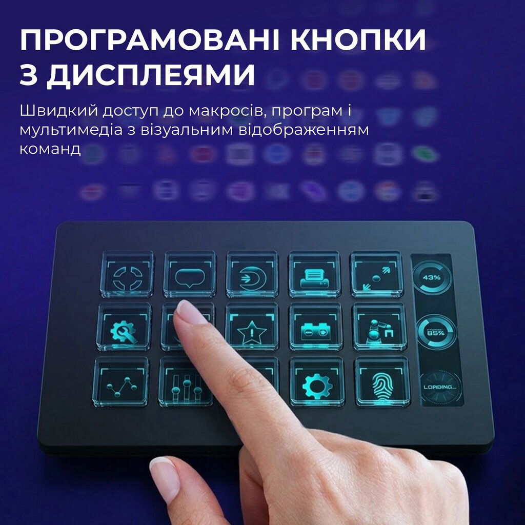Контроллер для стриминга Ajazz AKP153E, Черный - № 5 Контроллер для стриминга Ajazz AKP153E, Черный - № 5