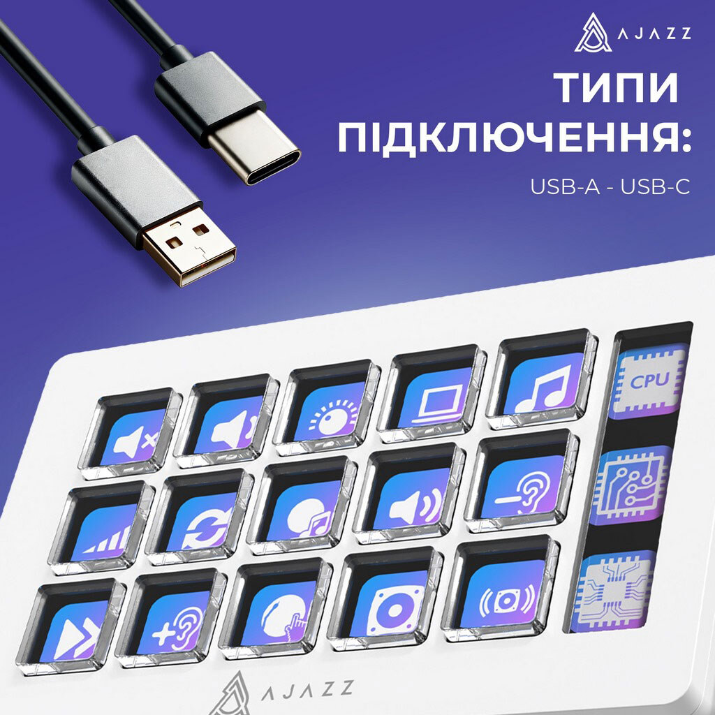 Контроллер для стриминга Ajazz AKP153E, Белый - № 5 Контроллер для стриминга Ajazz AKP153E, Белый - № 5