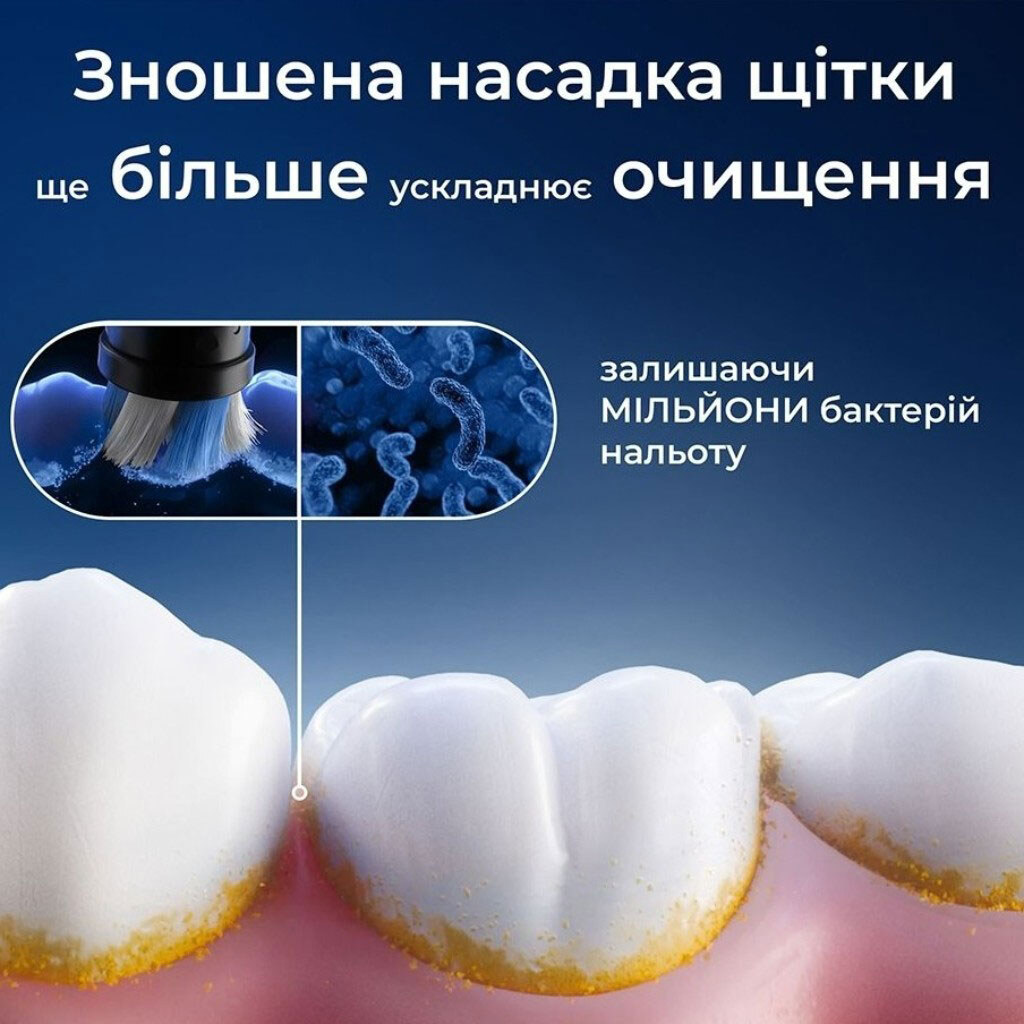 Насадка для зубной щетки Braun Oral-B iO RB CBF-8 Ultimate, Черный - № 6 Насадка для зубной щетки Braun Oral-B iO RB CBF-8 Ultimate, Черный - № 6