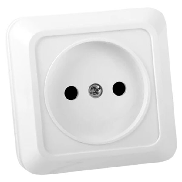 Розетка ELM Simply OD-10, Белый - № 1 Розетка ELM Simply OD-10, Белый - № 1