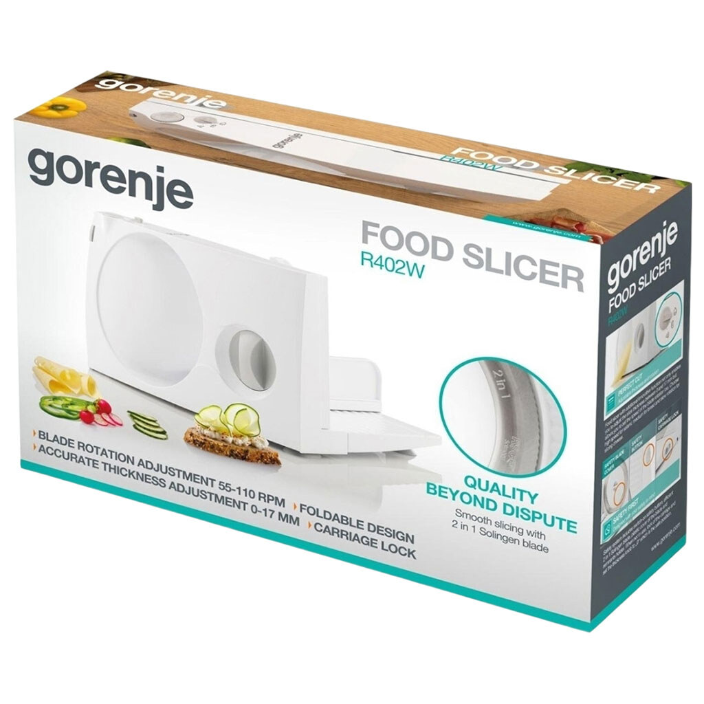 Слайсер Gorenje R402W, Белый - № 12 Слайсер Gorenje R402W, Белый - № 12