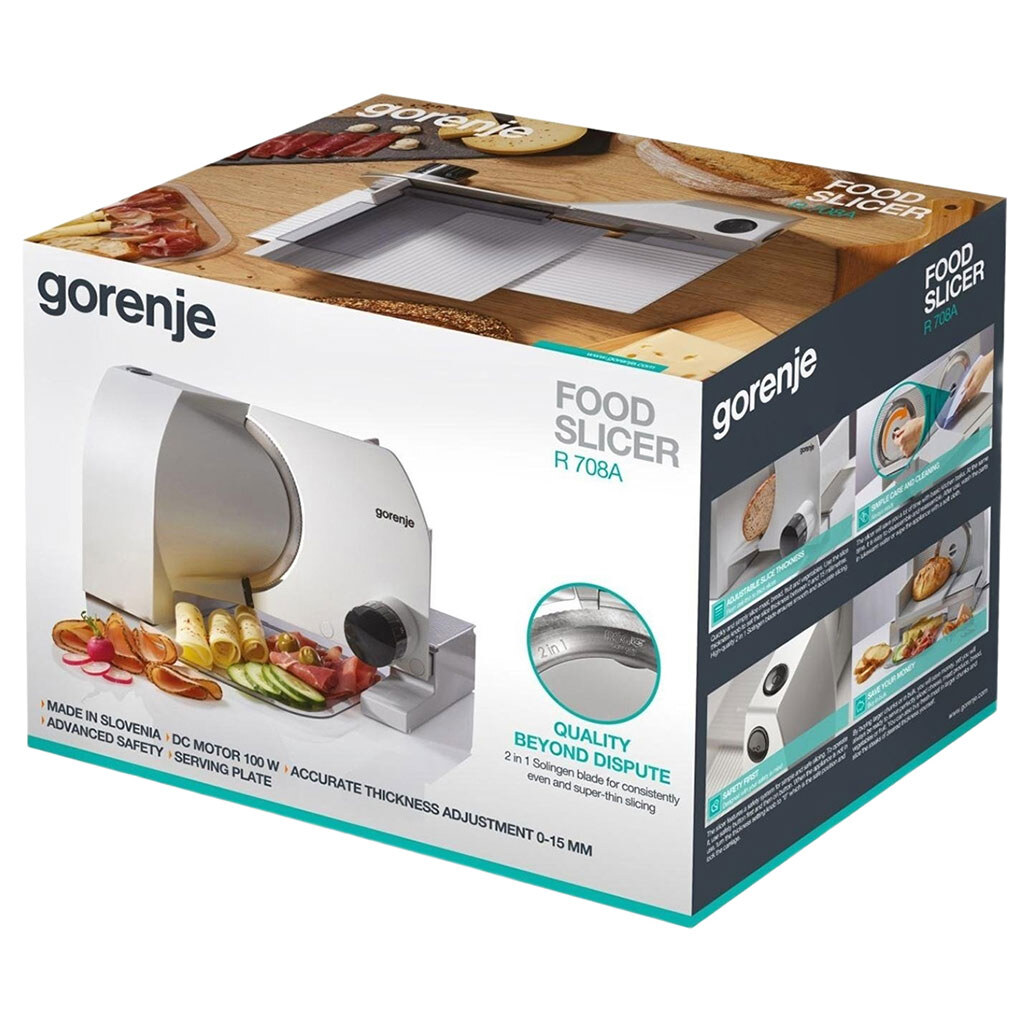 Слайсер Gorenje R708A, Серый - № 6 Слайсер Gorenje R708A, Серый - № 6