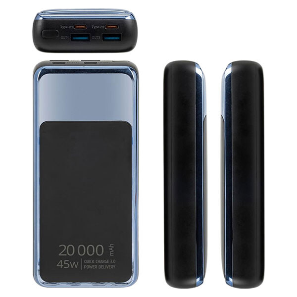 Портативная батарея (Power Bank) Rivacase Rivapower, 20000 mAh, Черный - № 8 Портативная батарея (Power Bank) Rivacase Rivapower, 20000 mAh, Черный - № 8