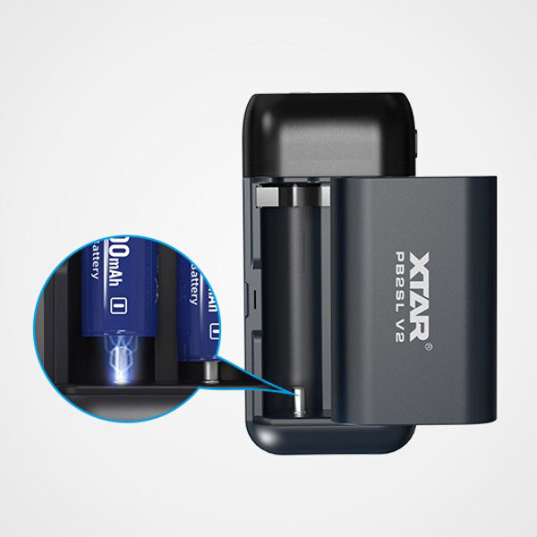 Портативная батарея (Power Bank) XTAR PB2SL V2, 12000 mAh, Черный - № 2 Портативная батарея (Power Bank) XTAR PB2SL V2, 12000 mAh, Черный - № 2