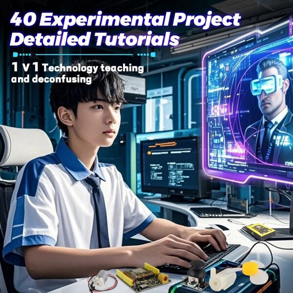 Стартовый набор IOT Basic Learning Kit для ESP-32 (40 экспериментов) от Keyestudio - № 2 Стартовый набор IOT Basic Learning Kit для ESP-32 (40 экспериментов) от Keyestudio - № 2