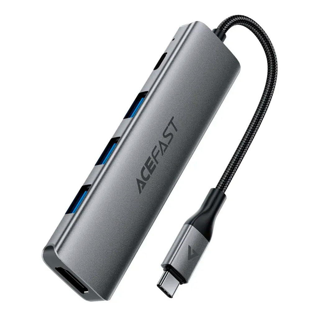 USB Hub AceFast J16, Серый - № 1 USB Hub AceFast J16, Серый - № 1