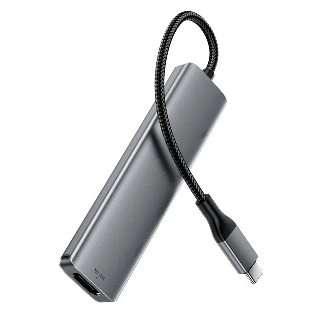 USB Hub AceFast J16, Серый - № 2 USB Hub AceFast J16, Серый - № 2