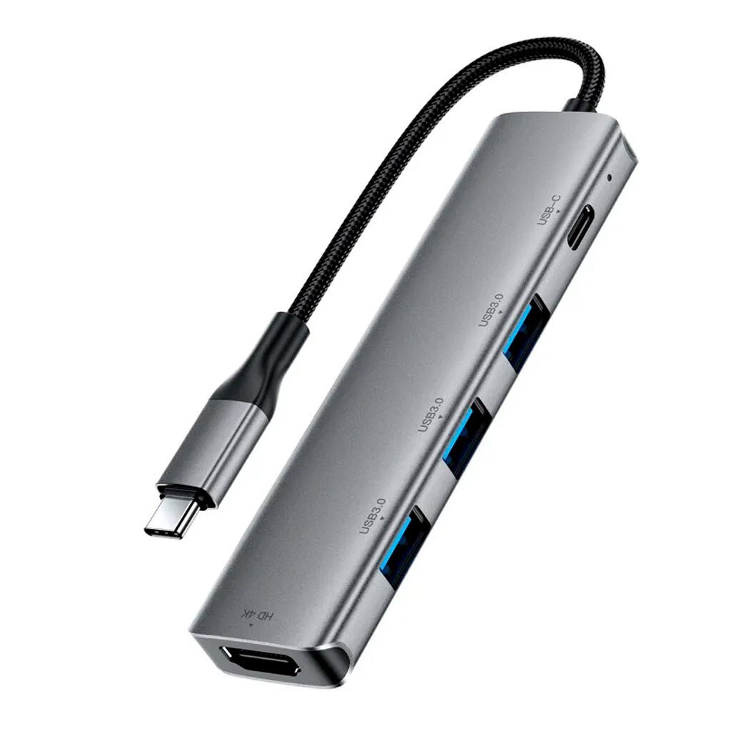 USB Hub AceFast J16, Серый - № 3 USB Hub AceFast J16, Серый - № 3