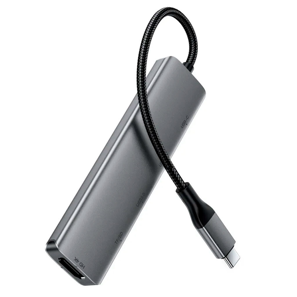 USB Hub AceFast J18, Серый - № 2 USB Hub AceFast J18, Серый - № 2