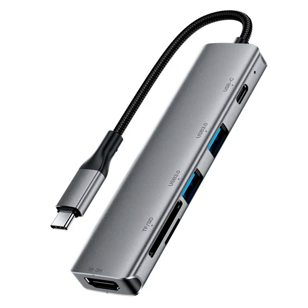 USB Hub AceFast J18, Серый - № 3 USB Hub AceFast J18, Серый - № 3