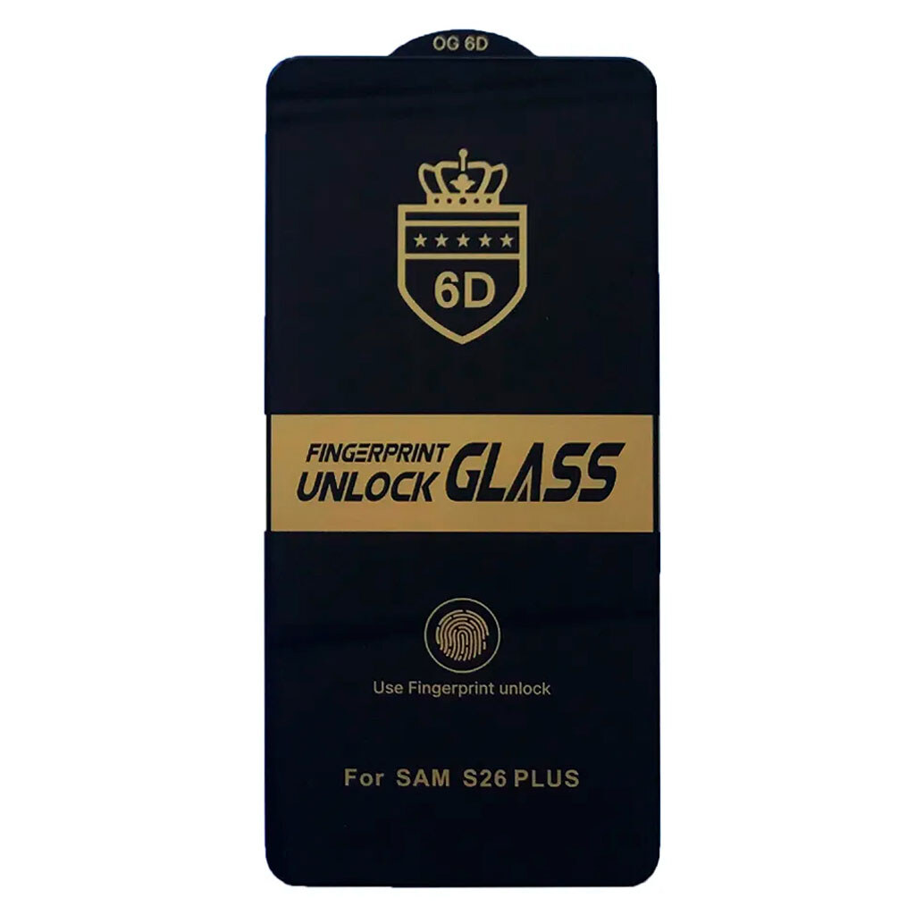 Защитное стекло Samsung Galaxy S26 Plus, Glass Crown, 6D, Черный - № 1 Защитное стекло Samsung Galaxy S26 Plus, Glass Crown, 6D, Черный - № 1