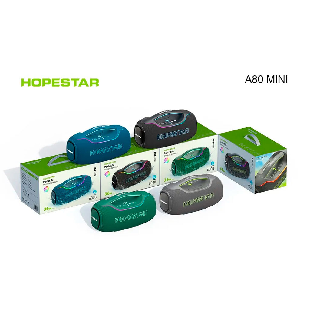 Портативная колонка Hopestar A80 Mini, Черный - № 2 Портативная колонка Hopestar A80 Mini, Черный - № 2