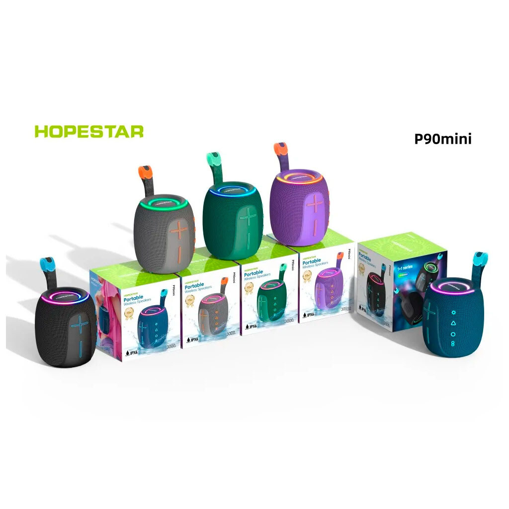 Портативная колонка Hopestar P90 Mini, Черный - № 2 Портативная колонка Hopestar P90 Mini, Черный - № 2