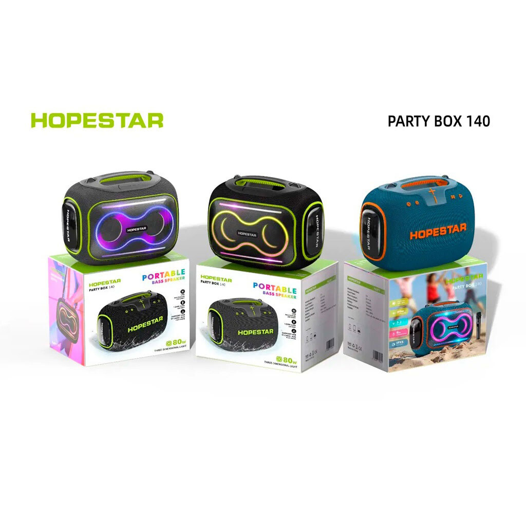 Портативная колонка Hopestar PartyBox 140, Синий - № 2 Портативная колонка Hopestar PartyBox 140, Синий - № 2