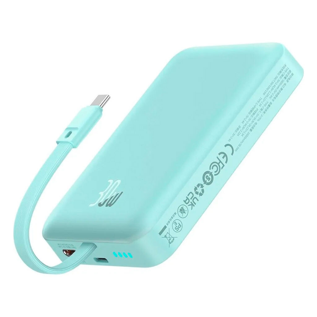 Портативная батарея (Power Bank) Baseus P1002210B333-00 Magnetic Mini, 10000 mAh, Синий - № 1 Портативная батарея (Power Bank) Baseus P1002210B333-00 Magnetic Mini, 10000 mAh, Синий - № 1