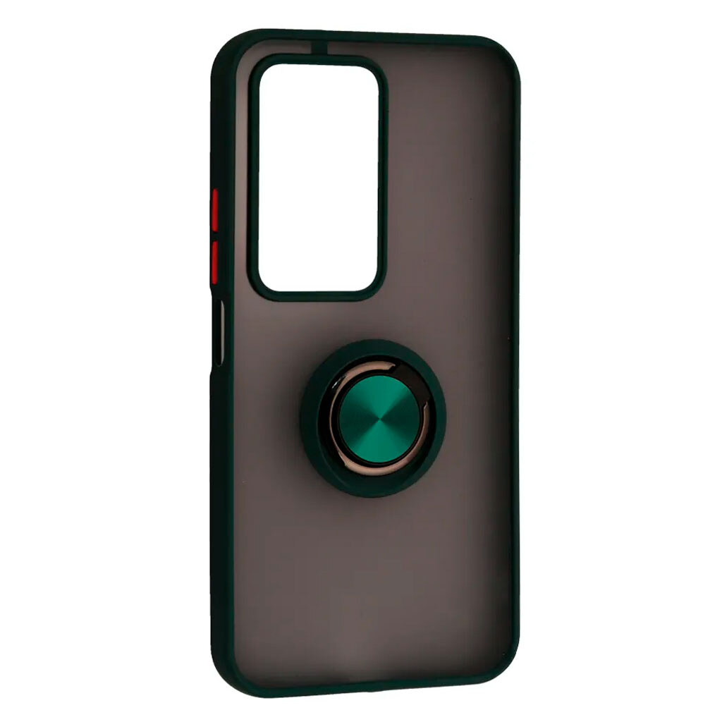 Чехол (накладка) Xiaomi Redmi 15, Goospery Ring Case, Зеленый - № 1 Чехол (накладка) Xiaomi Redmi 15, Goospery Ring Case, Зеленый - № 1
