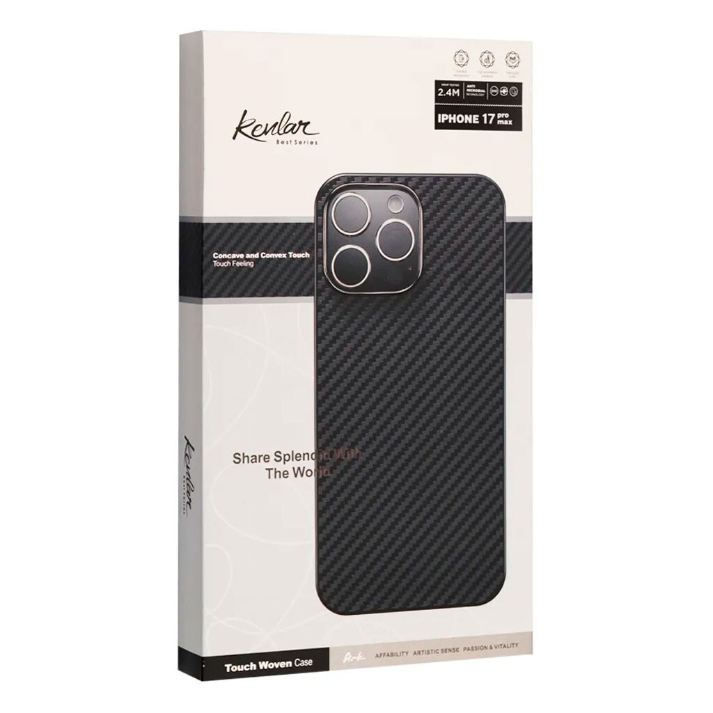 Чехол (накладка) Apple iPhone 17 Pro Max, KEVLAR, MagSafe, Синий - № 2 Чехол (накладка) Apple iPhone 17 Pro Max, KEVLAR, MagSafe, Синий - № 2