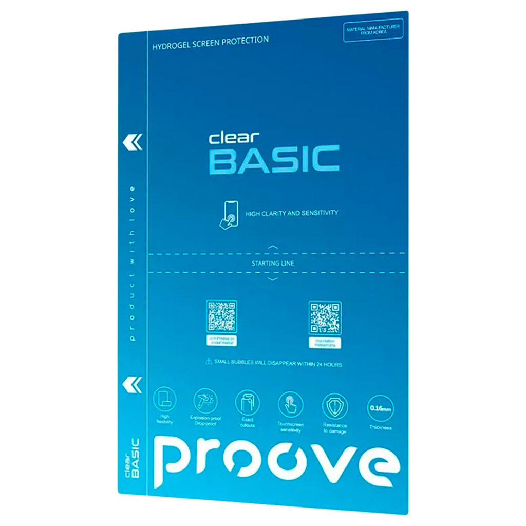 Гидрогелевая пленка Proove BASIC Clear Glossy, Proove, Гидрогелевая - № 2 Гидрогелевая пленка Proove BASIC Clear Glossy, Proove, Гидрогелевая - № 2