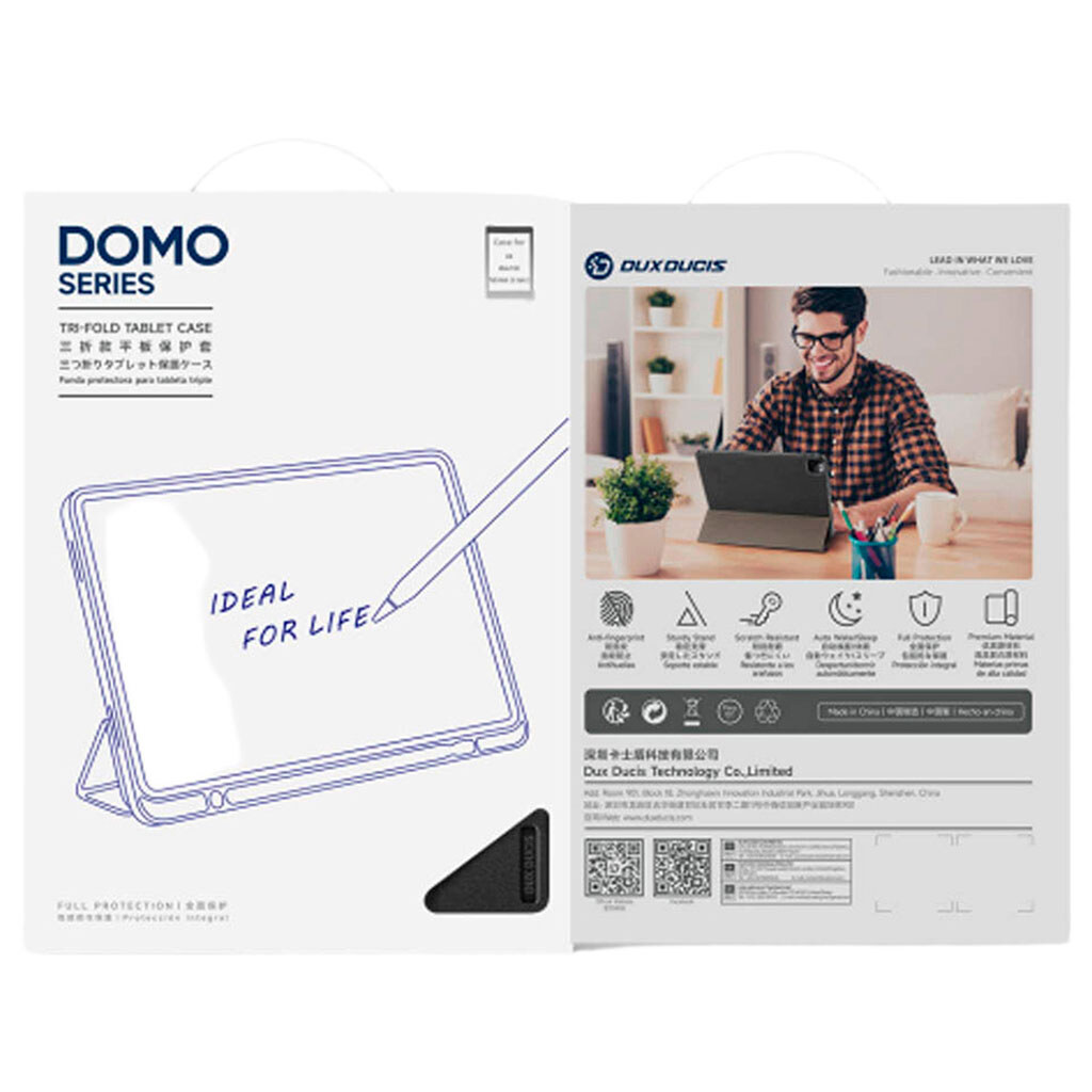 Чехол (книжка) Samsung X400 Galaxy Tab S10 Lite, Dux Ducis Domo, Синий - № 5 Чехол (книжка) Samsung X400 Galaxy Tab S10 Lite, Dux Ducis Domo, Синий - № 5