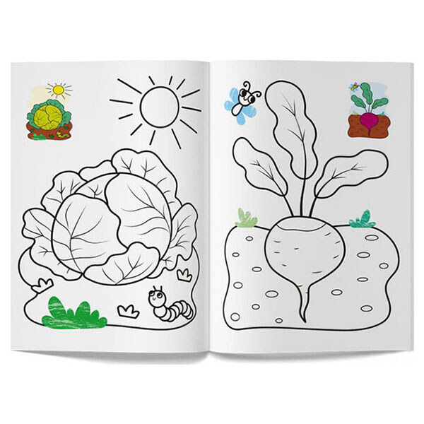 Книга "Кольорованка. Овощи", Crystal Book - № 3 Книга "Кольорованка. Овощи", Crystal Book - № 3
