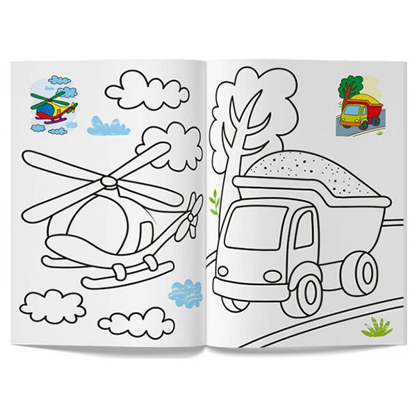 Книга "Кольорованка. Транспорт", Crystal Book - № 2 Книга "Кольорованка. Транспорт", Crystal Book - № 2