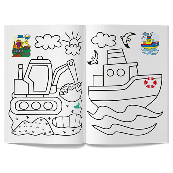 Книга "Кольорованка. Транспорт", Crystal Book - № 3 Книга "Кольорованка. Транспорт", Crystal Book - № 3