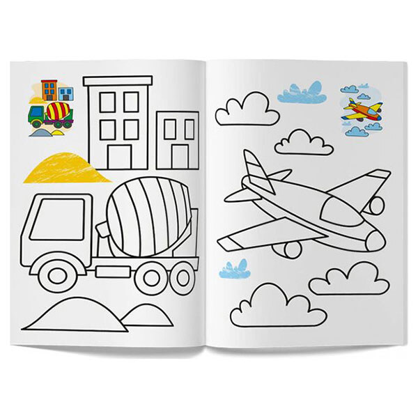 Книга "Кольорованка. Транспорт", Crystal Book - № 4 Книга "Кольорованка. Транспорт", Crystal Book - № 4