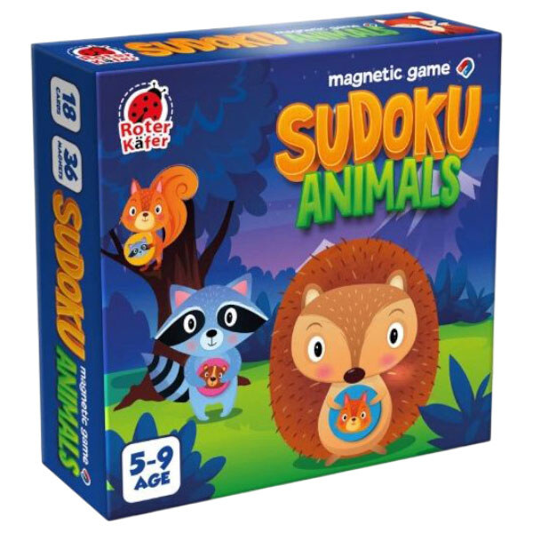 Магнитная игра "Roter Kafer. Sudoku Animals", Roterkafer - № 1 Магнитная игра "Roter Kafer. Sudoku Animals", Roterkafer - № 1