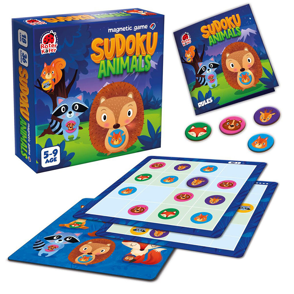 Магнитная игра "Roter Kafer. Sudoku Animals", Roterkafer - № 2 Магнитная игра "Roter Kafer. Sudoku Animals", Roterkafer - № 2