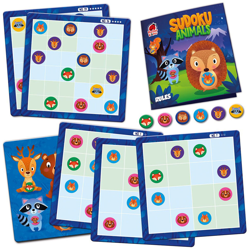 Магнитная игра "Roter Kafer. Sudoku Animals", Roterkafer - № 3 Магнитная игра "Roter Kafer. Sudoku Animals", Roterkafer - № 3