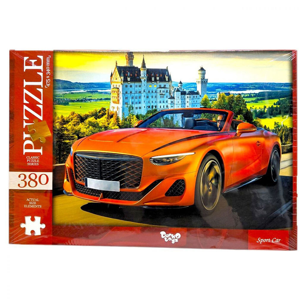 Пазлы "Оранжевое авто", 380 элементов, Dankotoys - № 1 Пазлы "Оранжевое авто", 380 элементов, Dankotoys - № 1