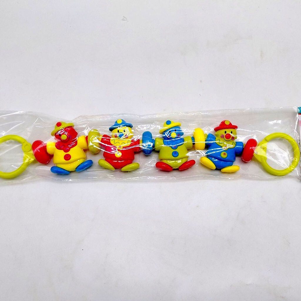 Погремушка на тележку "Клоуны", р.46x10x3 см, Yg Toys - № 3 Погремушка на тележку "Клоуны", р.46x10x3 см, Yg Toys - № 3