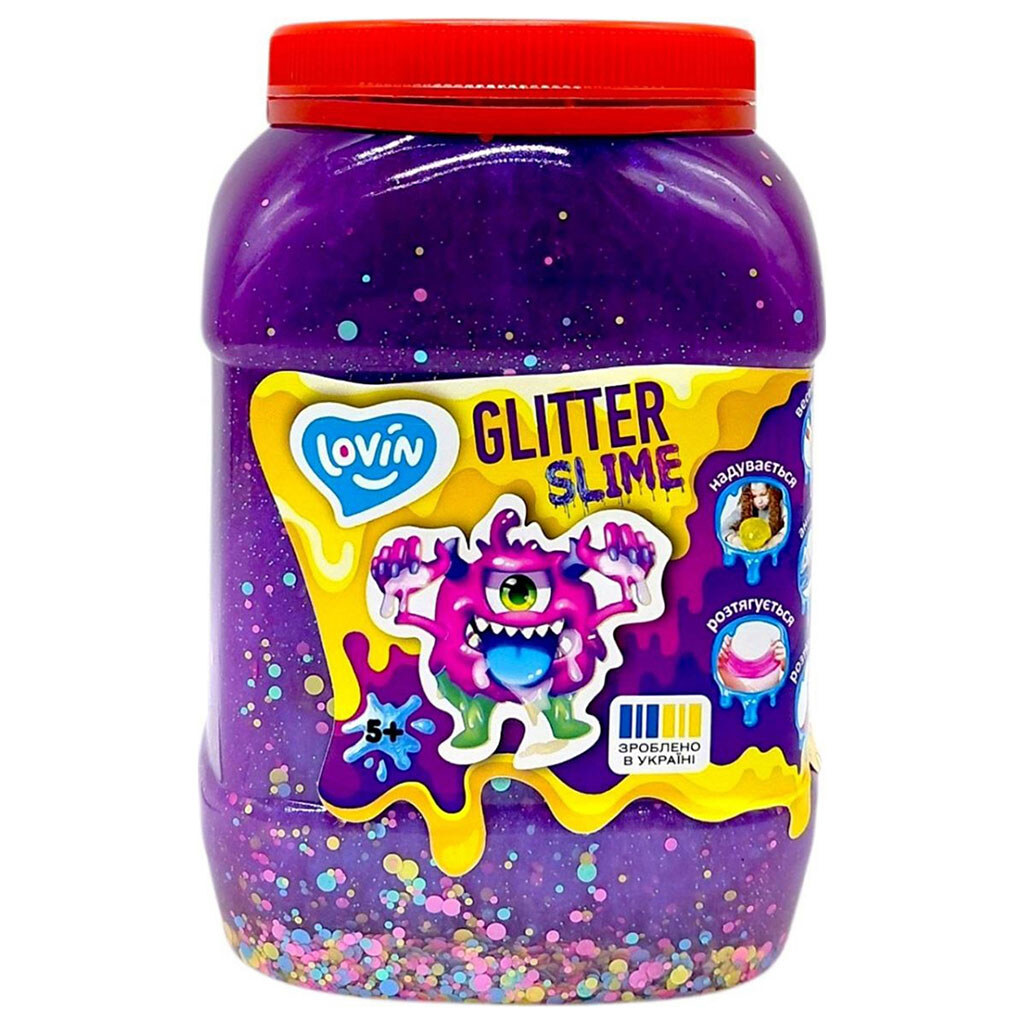 Слайм-антистресс "Big slime", 1150 мл, Lovin - № 1 Слайм-антистресс "Big slime", 1150 мл, Lovin - № 1
