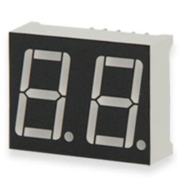 Индикатор 2 разряда 0.56" Красный, катод, черный фон KL-5621-ASR - № 1 Индикатор 2 разряда 0.56" Красный, катод, черный фон KL-5621-ASR - № 1