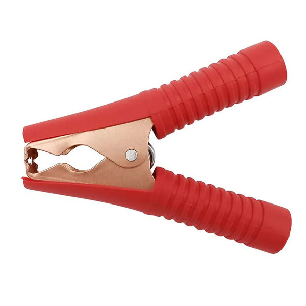 Зажим аккумуляторный 100A L=90mm Red - № 1 Зажим аккумуляторный 100A L=90mm Red - № 1
