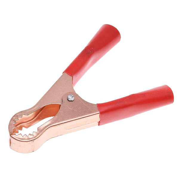 Зажим аккумуляторный 50A L=80mm t=0.25mm Red - № 1 Зажим аккумуляторный 50A L=80mm t=0.25mm Red - № 1