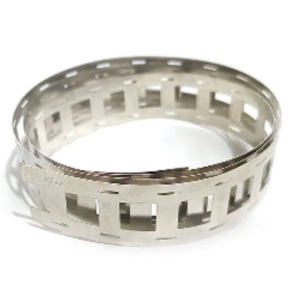 Лента никелевая 0.15*27mm 2P19.5mm (12.5*12.5mm) фасов. по 1м - № 1 Лента никелевая 0.15*27mm 2P19.5mm (12.5*12.5mm) фасов. по 1м - № 1