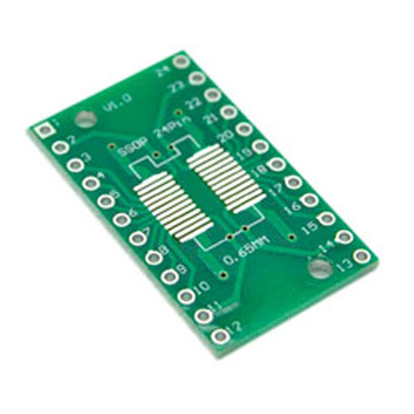 Плата макетная SOP24 SSOP24 TSSOP24 to DIP24 - № 2 Плата макетная SOP24 SSOP24 TSSOP24 to DIP24 - № 2