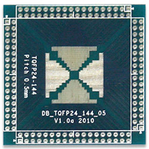Плата макетная TQFP 24-144 шаг 0.5мм - № 1 Плата макетная TQFP 24-144 шаг 0.5мм - № 1