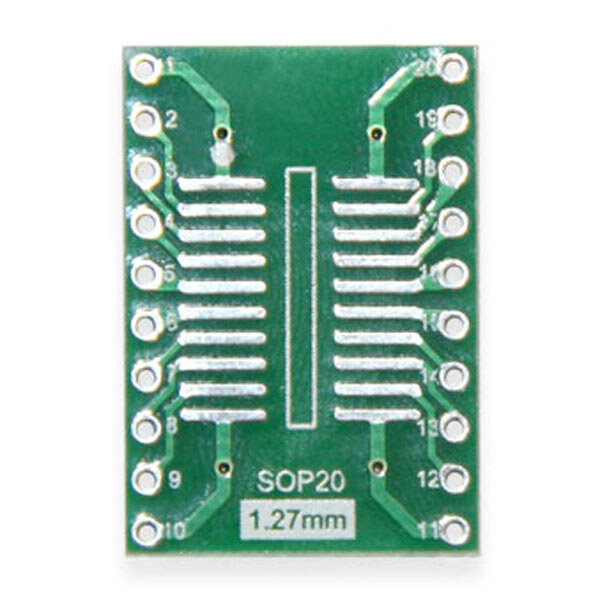 Плата макетная переходник SOP20/SSOP20-DIP20 - № 1 Плата макетная переходник SOP20/SSOP20-DIP20 - № 1