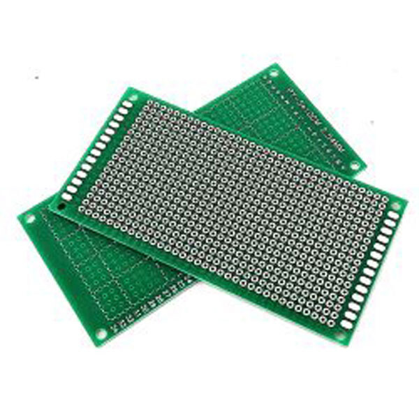Плата односторонняя макетная 5cmX10cmX1,6mm шаг 2,54мм маска двусторон - № 2 Плата односторонняя макетная 5cmX10cmX1,6mm шаг 2,54мм маска двусторон - № 2