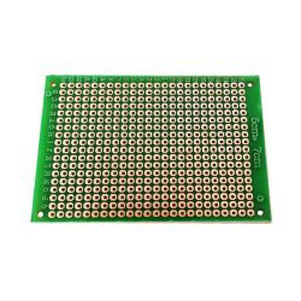 Плата односторонняя макетная 5cmX7cmX1,6mm шаг 2,54мм маска односторон - № 1 Плата односторонняя макетная 5cmX7cmX1,6mm шаг 2,54мм маска односторон - № 1