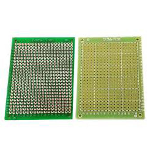 Плата односторонняя макетная 5cmX7cmX1,6mm шаг 2,54мм маска односторон - № 2 Плата односторонняя макетная 5cmX7cmX1,6mm шаг 2,54мм маска односторон - № 2