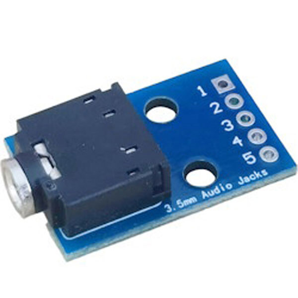 Плата печатная с разъемом audio jack 3.5 stereo 5 pin - № 1 Плата печатная с разъемом audio jack 3.5 stereo 5 pin - № 1