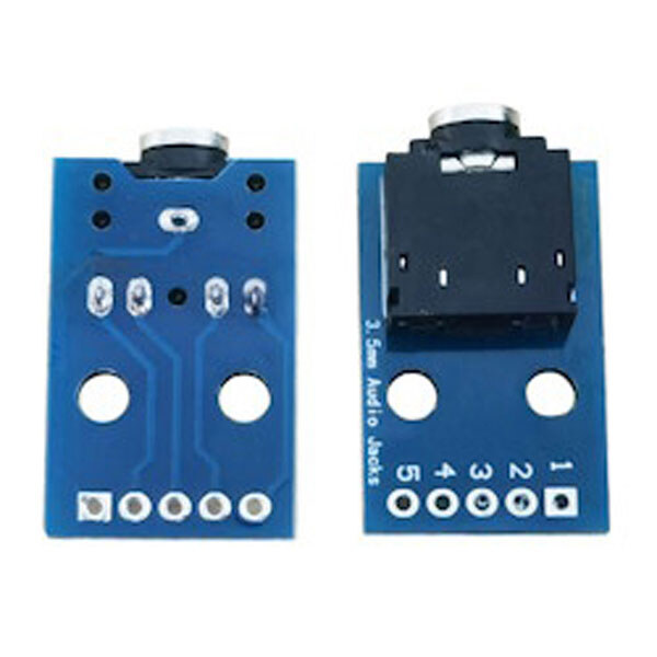 Плата печатная с разъемом audio jack 3.5 stereo 5 pin - № 2 Плата печатная с разъемом audio jack 3.5 stereo 5 pin - № 2