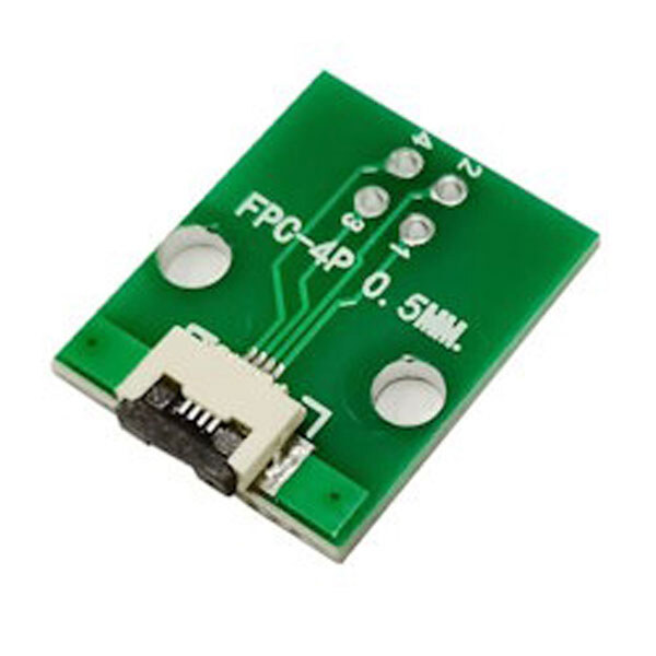 Плата печатная с разъемом FFC/FPC-4P шаг 0.5mm - № 1 Плата печатная с разъемом FFC/FPC-4P шаг 0.5mm - № 1