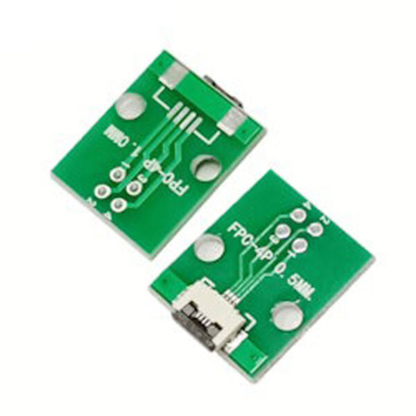 Плата печатная с разъемом FFC/FPC-4P шаг 0.5mm - № 2 Плата печатная с разъемом FFC/FPC-4P шаг 0.5mm - № 2