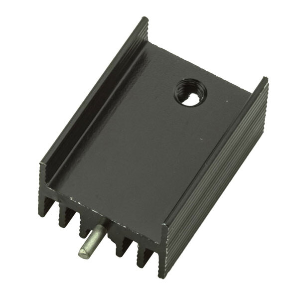 Радиатор алюминиевый 21*15*11MM aluminum heat sink BLACK 1-pin - № 1 Радиатор алюминиевый 21*15*11MM aluminum heat sink BLACK 1-pin - № 1