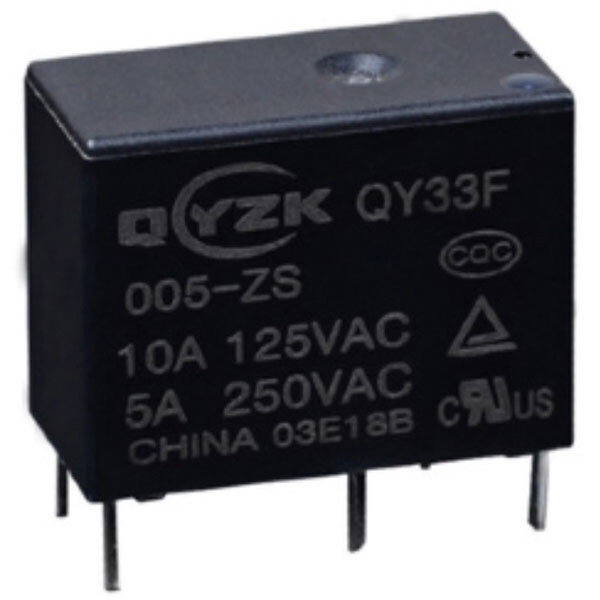 Реле QY33F-012DC-ZS 10A 1C coil 12VDC - № 1 Реле QY33F-012DC-ZS 10A 1C coil 12VDC - № 1