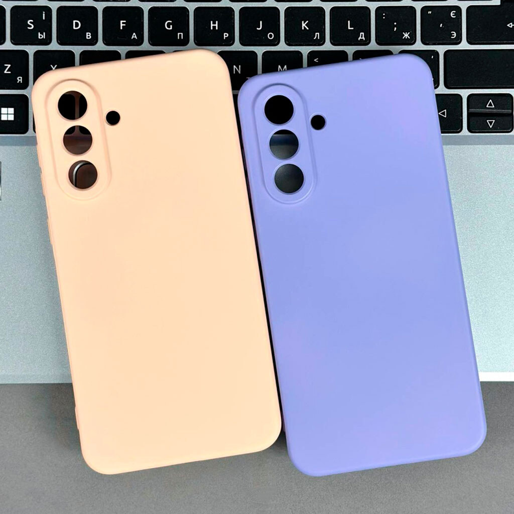 Чехол (накладка) Samsung A355 Galaxy A35 / A356 Galaxy A35 5G, Original Soft Case, Лавандовый - № 6 Чехол (накладка) Samsung A355 Galaxy A35 / A356 Galaxy A35 5G, Original Soft Case, Лавандовый - № 6
